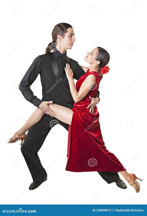 Tango Joven Del Baile De Los Pares Foto De Archivo Imagen De Amor