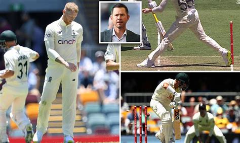 Ashes Ricky Ponting Slams Pathetic Officiating After Ben Stokes Dismisses David Warner