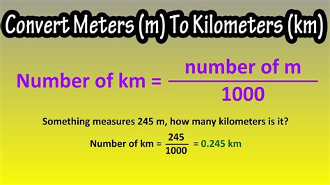 How To Convert Change Meters M To Kilometers Km Explained