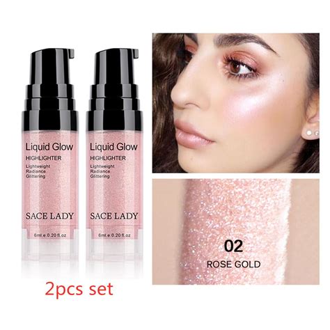 Buy Sace Lady Liquid Highlighter Shimme Makeup Weightless Radiance Blendable Face Glow At