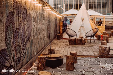 Siêu Hot Glamping Cắm trại xa xỉ trên nóc tòa nhà cao nhất nhì Hà Nội một khung cảnh cam