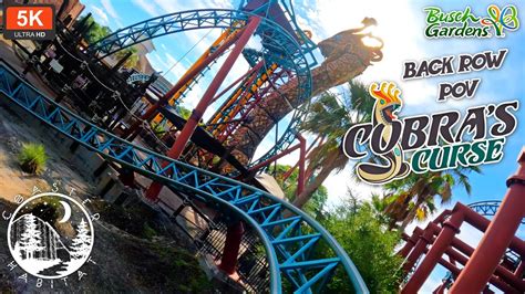 Cobra S Curse Back Row Pov On Ride K Fps Elevator Lift Spinning