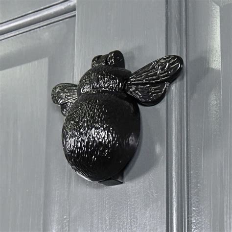 Iron Bumblebee Door Knocker Black Country Metalworks