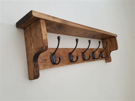 unique coat hook rack  shelf floating corner tv unit
