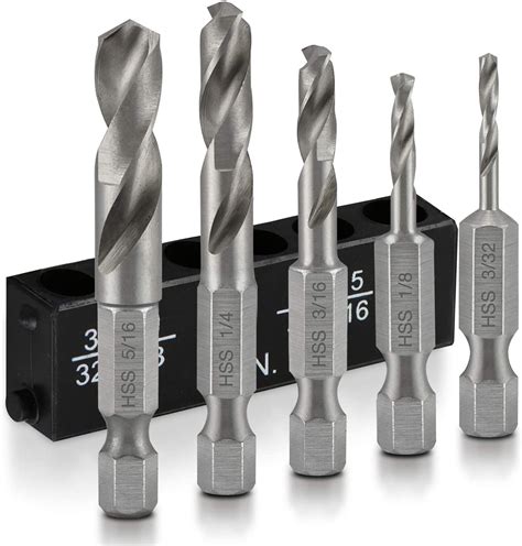 Stubby Drill Bit Set For Metal, 5 Piece | Xtreme Safety