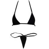 Hngpb Micro Bikini Unlined G String See Through Tiny String Bikini Sets Two Pieces Swimwear