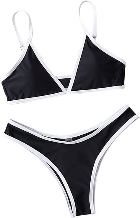 Amazon Women S Triangle Bikini Set Sexy Brazilian Sporty Two Piece Swimsuit Cute Bathing