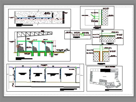 Division Con Cerco Metalico Malla Olimpica Galvanizada En Autocad