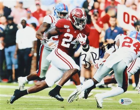 Brian Robinson Signed Alabama Crimson Tide 8x10 Photo Beckett