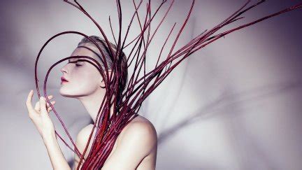 Guinevere Van Seenus James Houston Closed Eyes Women Nude Strategic Covering Simple