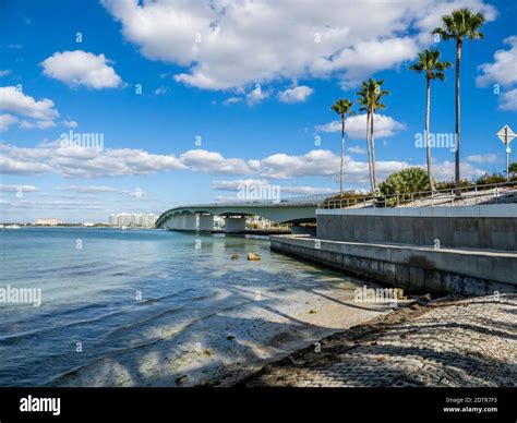 John Ringling Bridge over Sarasota Bay in Sarasota Florida USA Stock ...