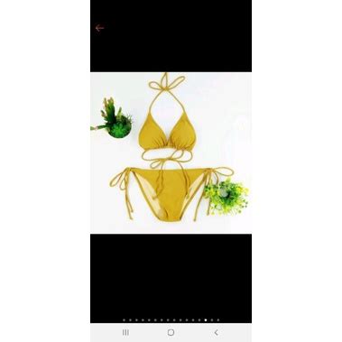 ชดวายนำ bikini สายสปาเกตตทรงฝอ sexy Shopee Thailand