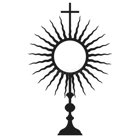 Monstrance Silhouette, Sacrament of the Eucharist, Holy Communion ...