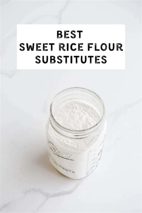 Best Sweet Rice Flour Substitutes