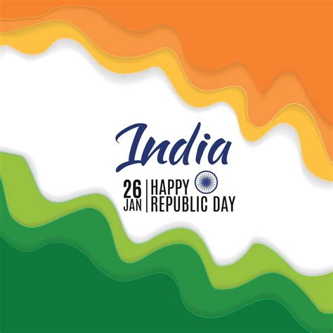 Happy India Republic Day26 January. Vector Illustration 4565065 Vector ...