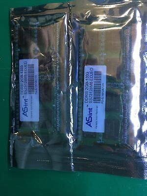 ASint DDRIII 4gB 2X2Gb 1333 SSZ3128M8-EDJED (matching pair) | eBay