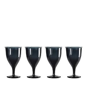NUDE GLASS Omnia Bey Blue Wine Glasses Set Of 4 Navy Editorialist