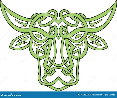 Taurus Bull Celtic Knot Ilustração Do Vetor Ilustração De Artwork