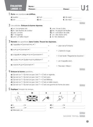 Club Parachute Examen Unite Pdf