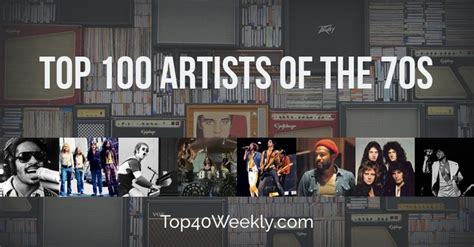 These Are The Top 100 Artists Of The 1970s This List Was Compiled