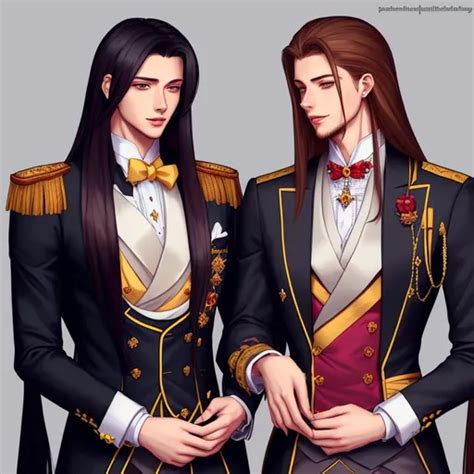 Gay Couple With Long Hair Handsome Hardcore Yaoi Openart