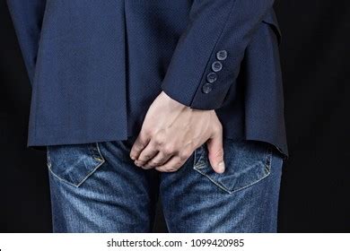 Male Businessman Holding His Ass Hemorrhoids Stock Photo Shutterstock