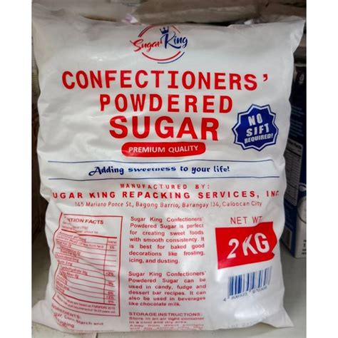 Sugar King Confectioner Sugar Powdered Sugar 1kg2kgs Shopee