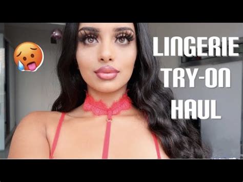 SEXIEST LINGERIE TRY ON HAUL Fashionnova YouTube