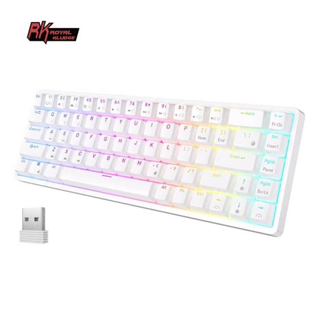 RK ROYAL KLUDGE RK G Ghz Wireless Bluetooth Wired Mechanical Keyboard Hot Swappable