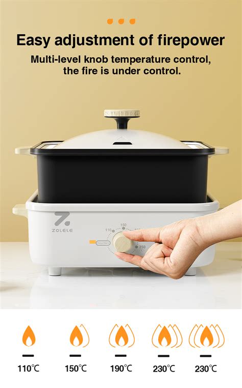 Zolele Mp Electric Hot Pot Multifunctional Mini Hotpot Barbecue Home Mini Hot Pot Electric