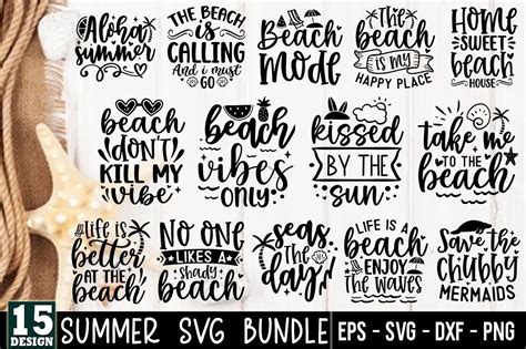 Summer Svg Bundle Beach Babe Svg Files Graphic By Five Star Crafting Creative Fabrica