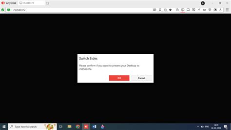 How to do Switch Side in Anydesk