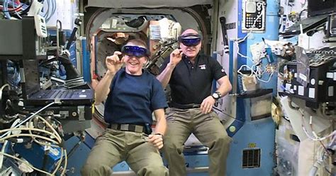 Scott Kelly And Tim Peake Test Hololens On Space Station Imgur