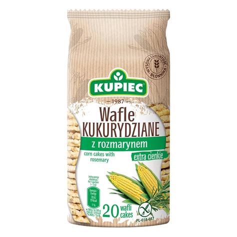 Kupiec Wafle Kukurydziane Z Rozmarynem Extra Cienkie Wafli G