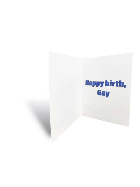 Happy Birth Gay Gay Birthday Cake Candles Rainbow Birthday Card Birthgay Gift Etsy