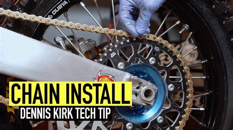 The Proper Steps To Install A New Chain Dennis Kirk Tech Tip Youtube