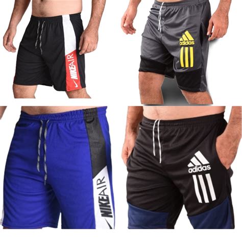 kit 4 Short Calção Bermuda Futebol Academia Treino Masculino Faz a Boa