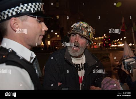 Police Officers Arrest Peace Campaigner Brian Haw In Parliament Square