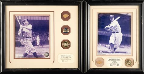 Babe Ruth And Lou Gehrig Highland Mint Limited Edition Photograph With