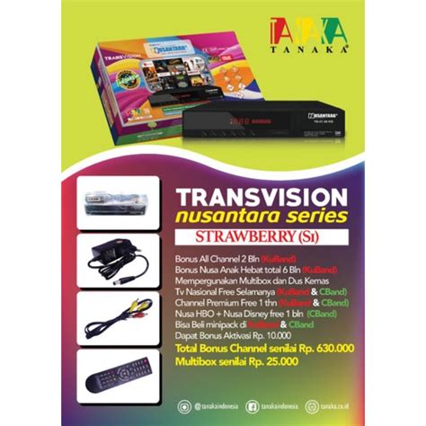 Jual PARABOLA TRANSVISION NUSANTARA HD SET INCLUDE PASANG FREE ALL