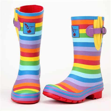 Evercreatures Rainbow Short Wellies Uk