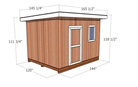 X Shed With Flat Roof Free Diy Plans Howtospecialist How To