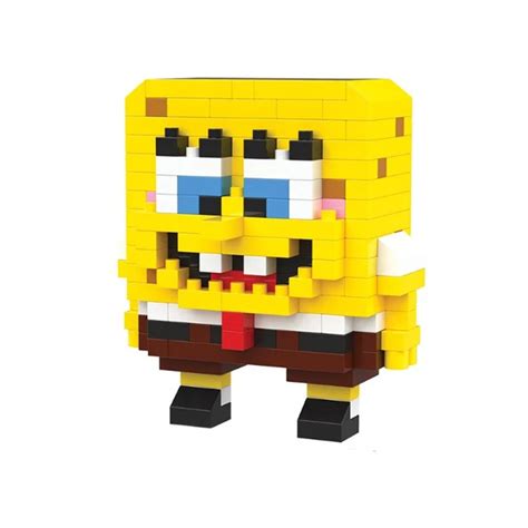 3D конструктор BRICKS: Губка Боб / Фигурка из мини-блоков - купить с ...