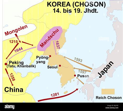 Map Of Joseon Korea