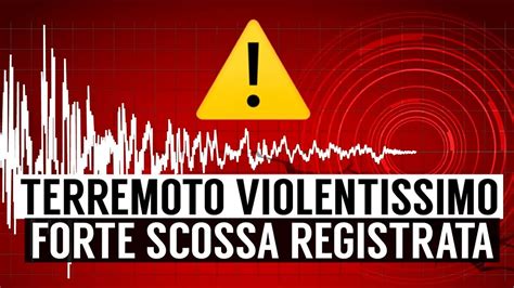 TERREMOTO BOATO E FORTISSIMA SCOSSA MAGNITUDO 6 1 TREMA ANCORA L