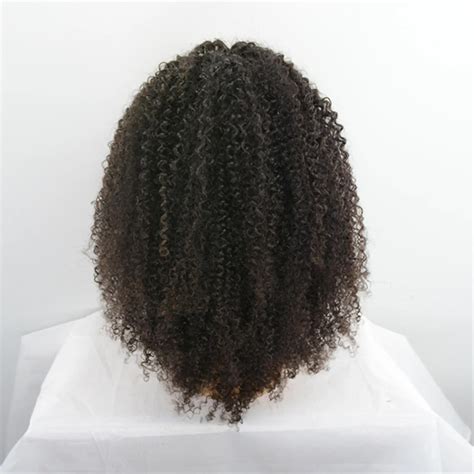 Blonde Kinky Curly Wigs Human Hair Afro Kinky Curly Lace Front Wig Tangle Free Afro Kinky Human