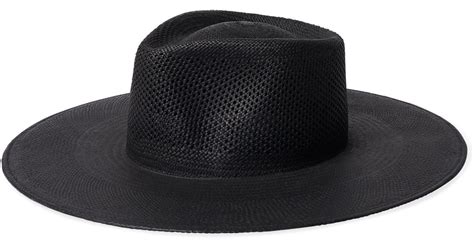 Brixton Jo Straw Rancher Hat In Black Lyst