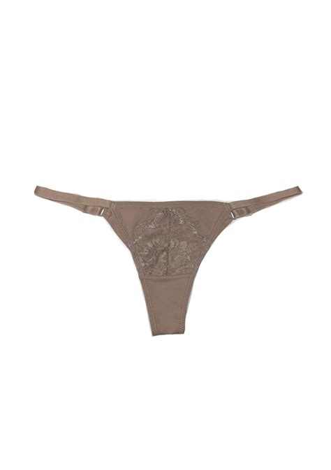 Calcinha Fio String Microfibra E Renda Michelle Lingerie