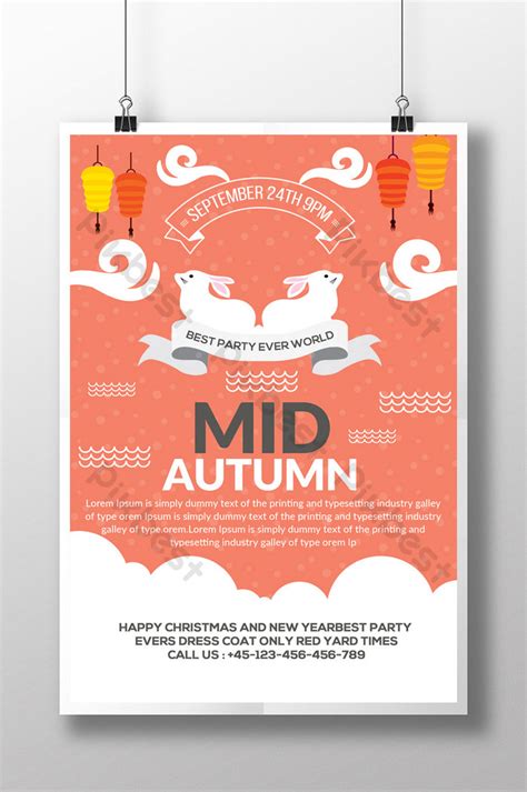 Mid Autumn Festival Flyer Poster | PSD Free Download - Pikbest