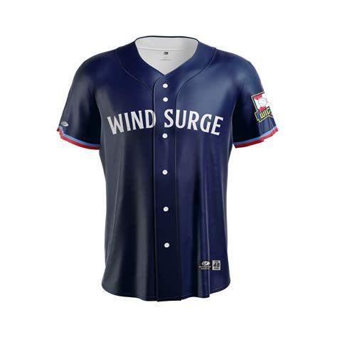 Wichita Wind Surge Youth Alt Navy Replica Jersey – Wichita Wind Surge
